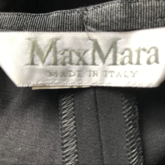 Max Mara Black Cropped Straight Leg Pants - Picture 10 of 11